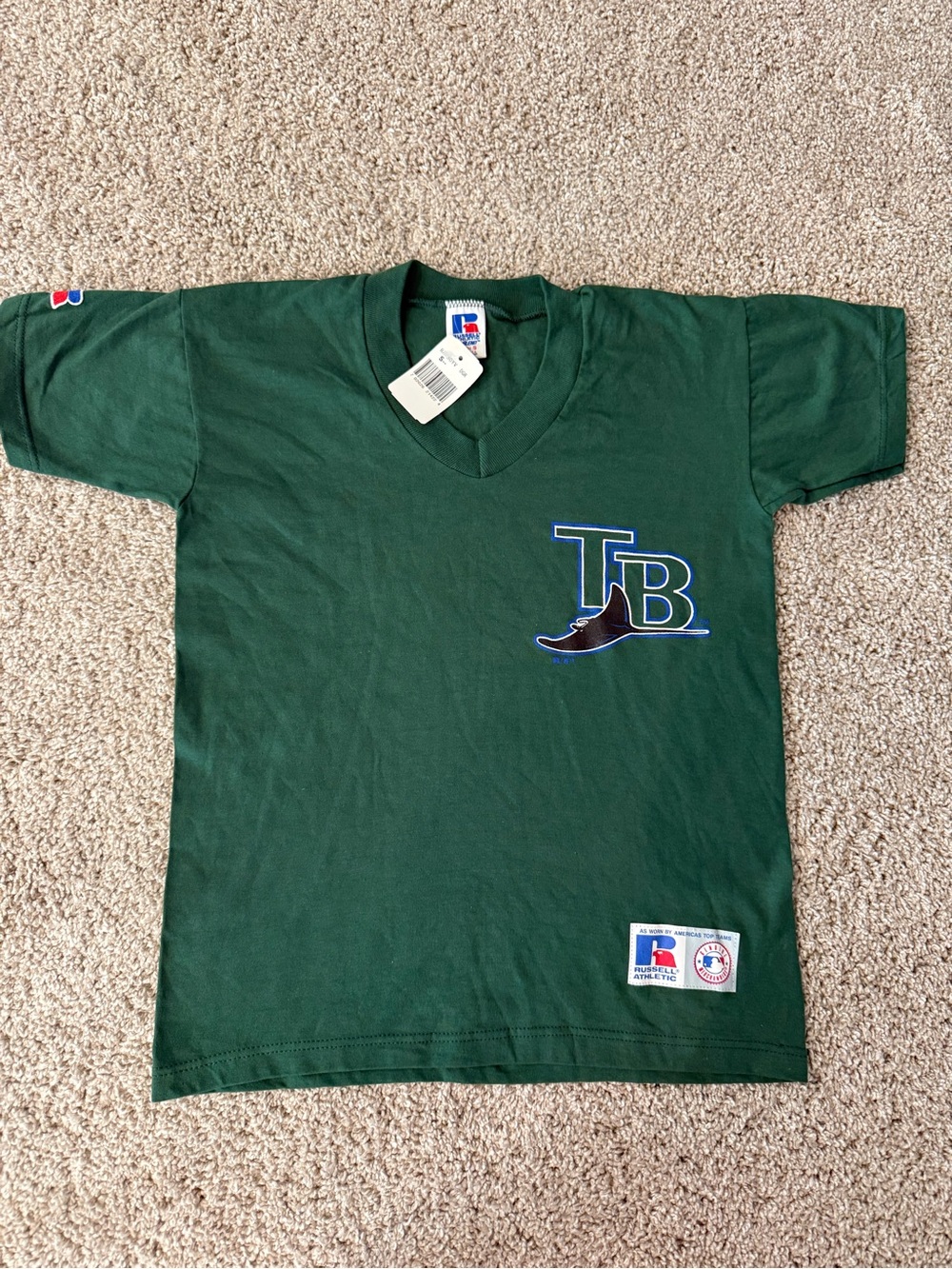 Y2K Tampa Bay Devil Rays Baseball Shirt Youth Size S